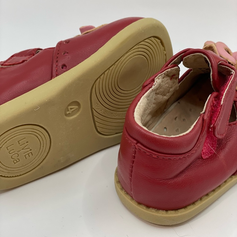 Pink/red girls' shoes Live Luca size 4